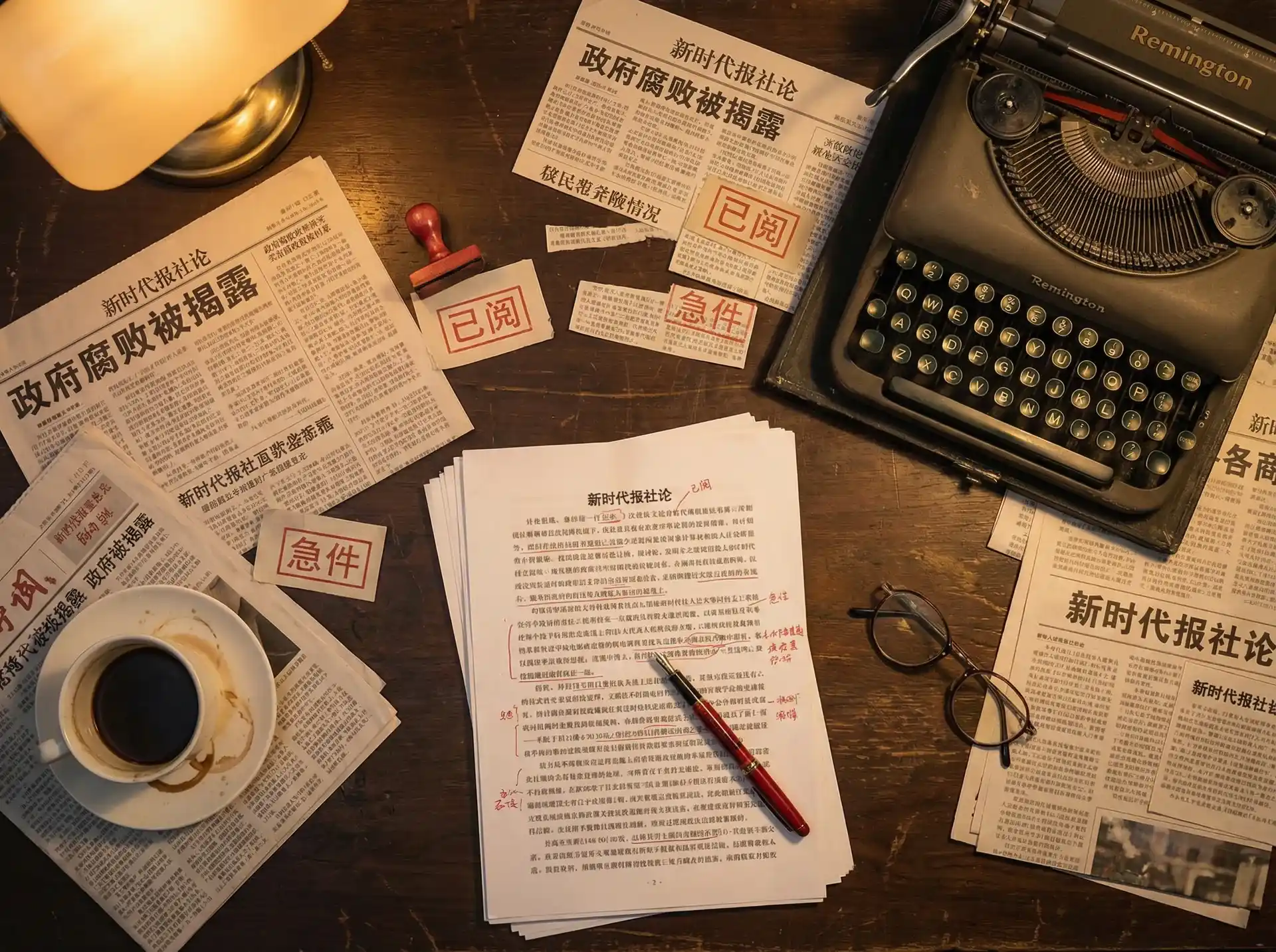 《阿黑颜》- 阿黑颜自媒体实时更新~热点黑料阿黑颜 - 报社编辑部工作场景
